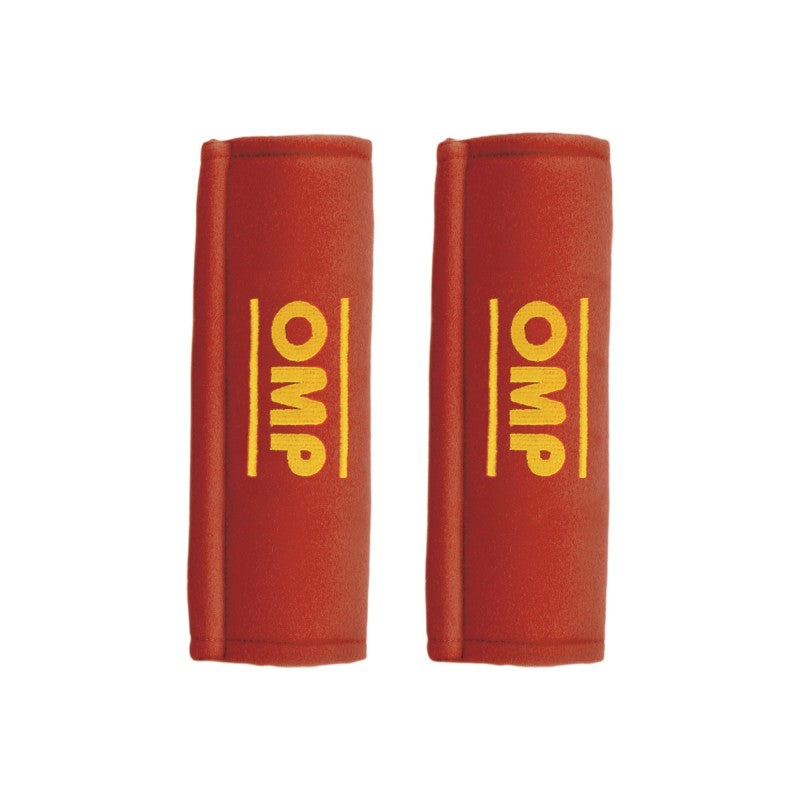 OMP Belt Pads (Pair) - Red Safety Harness Pads 3 in.