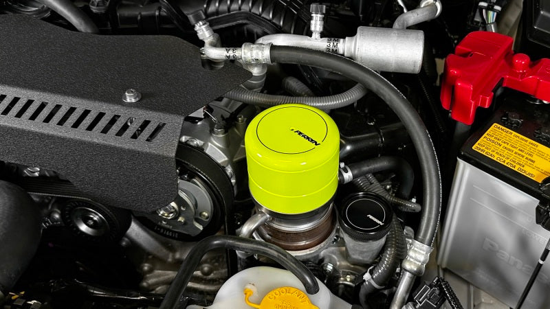 Perrin 2015+ Subaru WRX/STI Cubierta del filtro de aceite - Amarillo neón