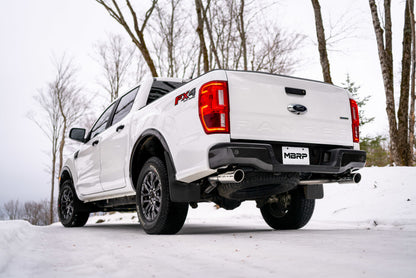 MBRP 19-20 Ford Ranger 2.3L 3 pulgadas Salida trasera doble dividida 4 pulgadas Puntas AL Cat Back