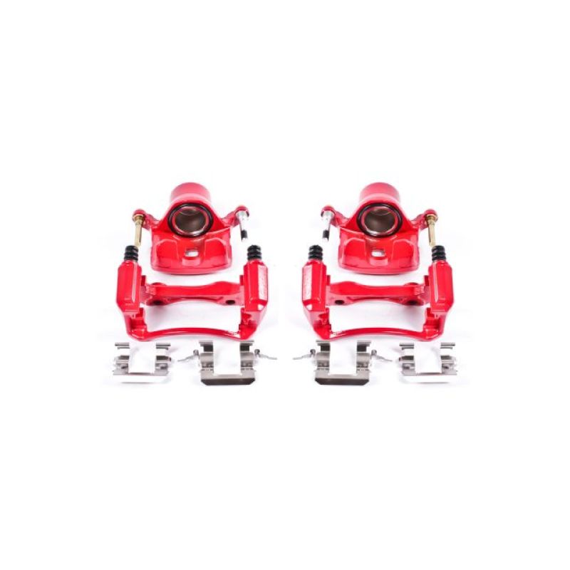 Power Stop 00-01 Infiniti I30 Front Red Calipers w/Brackets - Pair
