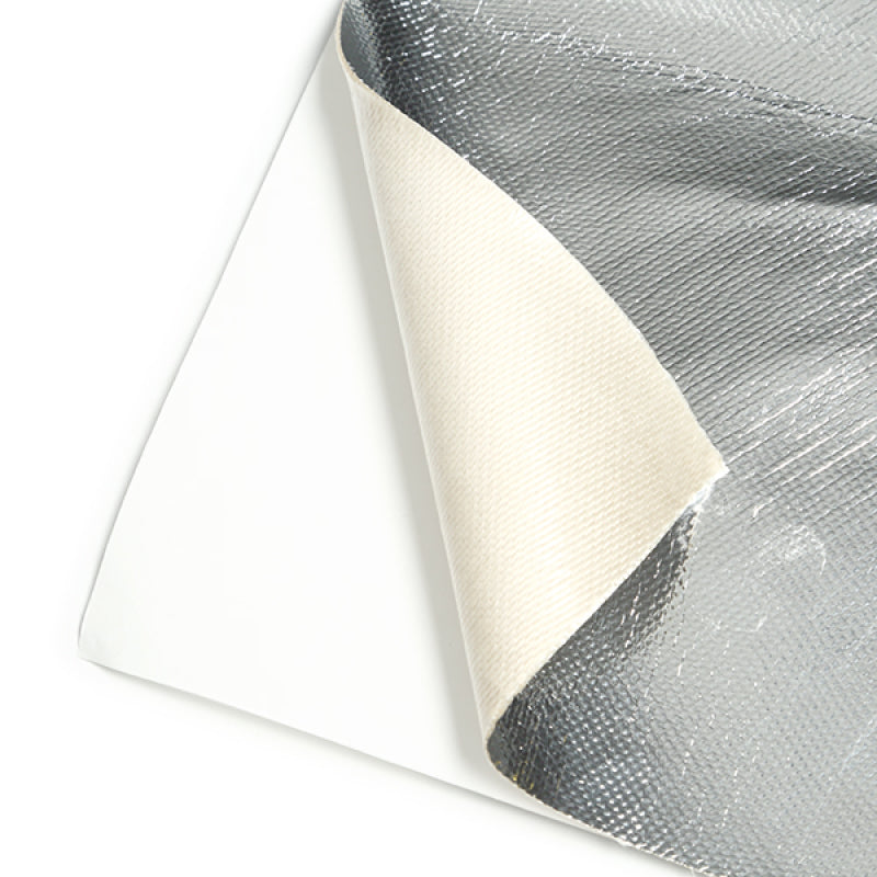 Mishimoto Barrera de calor de aluminio y sílice con respaldo adhesivo 24in x 24in