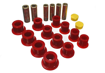 Energy Suspension 00-04 Ford Excursion 4WD / 99-04 F250/F350 4WD Juego de bujes de ballesta delantera roja