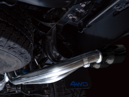 Escape AWE 16-22 Toyota Tacoma 0FG Catback c/ BashGuard - ponteiras duplas pretas Diamond