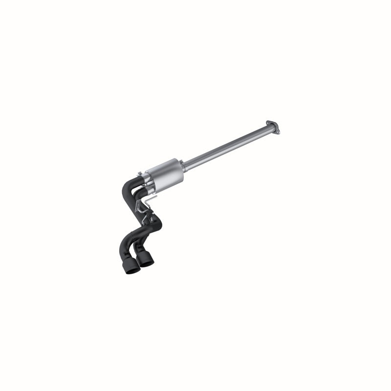 MBRP 09-14 Ford F150 Pre-Eje 4.5in OD Tips Dual Outlet 3in Black Coated Cat Back Escape