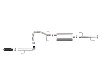 aFe MACHForce XP 2.5in 304-SS Escape Cat-Back com ponta preta 10-19 Toyota 4Runner V6-4.0L