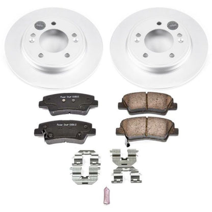 Power Stop 17-19 Hyundai Elantra Trasero Z17 Evolution Geomet Kit de Freno Revestido