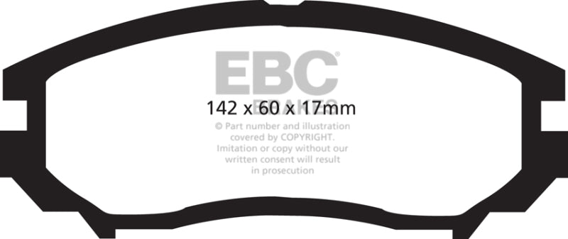 EBC 04-06 Hyundai Tiburon 2.7 6 speed Redstuff Front Brake Pads