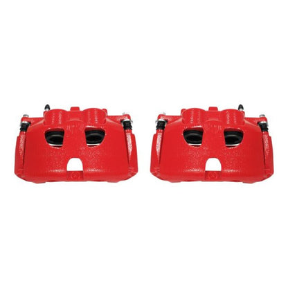 Power Stop 10-17 Ford Expedition Pinzas delanteras rojas con soportes - Par
