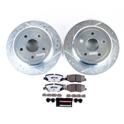 Power Stop 07-17 Jeep Wrangler Traseiro Z36 Kit de freio para caminhão e reboque