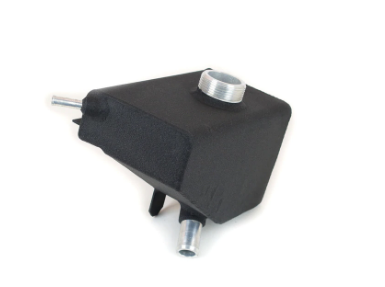 Canton - Depósito de expansión de aluminio 2005-2009 Mustang 11-14 GT 500 con cuello original negro