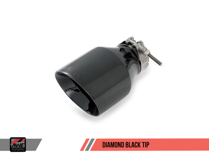 AWE Tuning Mk6 GTI Performance Cat-Back - Diamond Black Round Tips