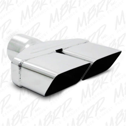 Punta universal MBRP 8inx 2.375in ID Rectangle 2.5in OD entrada 8.25in longitud T304