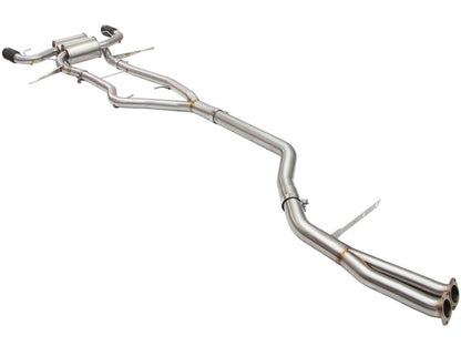 aFe MACHForce XP SS-304 ponta preta 3.0in-2.5in Dia Cat Back Exhaust 11-13 BMW 335i (E90/E92) 3.0L