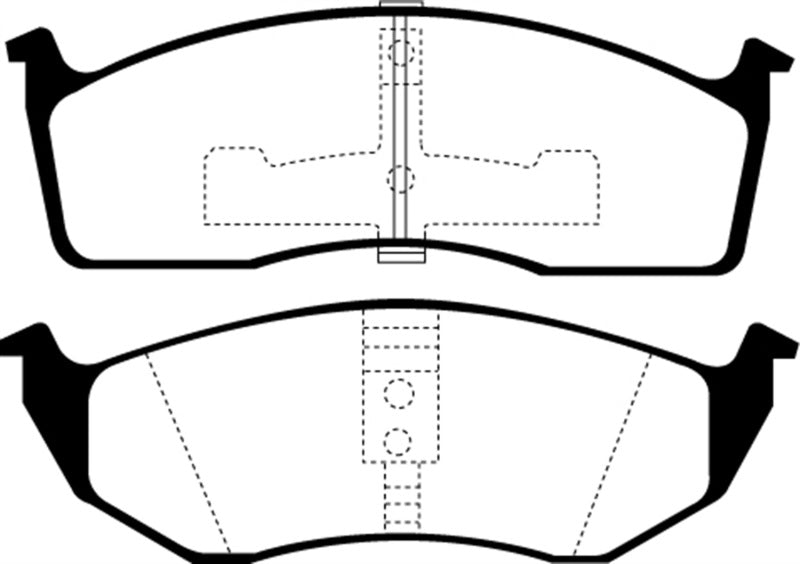 EBC 93-94 Chrysler Concorde 3.3 Yellowstuff Front Brake Pads