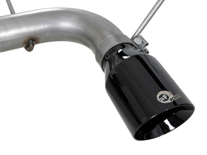 Escape aFe Large Bore HD 3in 304 SS Cat-Back com pontas pretas 14-19 Jeep Grand Cherokee (WK2) V6-3.6L