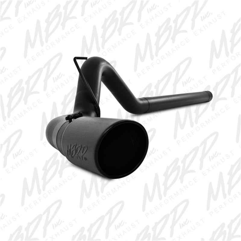 MBRP 10-12 Dodge 2500/3500 Cummins 6.7L Filtro trasero Sistema de escape con revestimiento negro de un solo lado