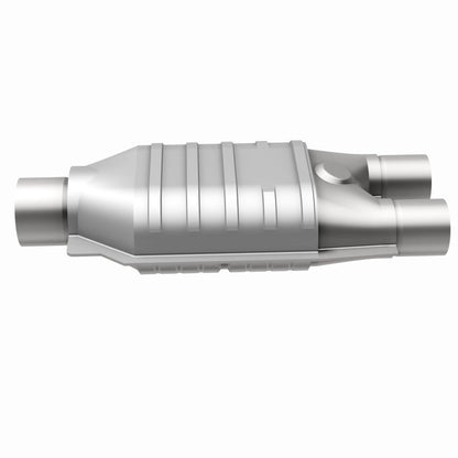 MagnaFlow Universal Catalytic Converter 2inch Inlet/2.5inch Outlet Dual/Single Oval Shape