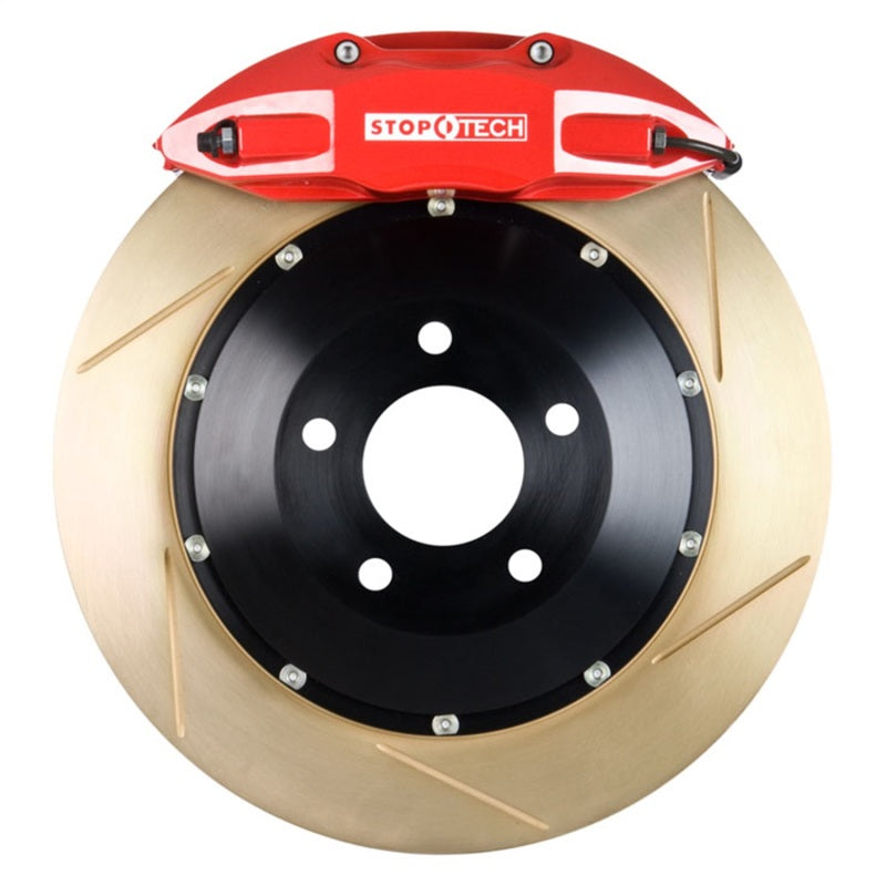 StopTech 00-05 Honda S2000 Red ST-40 Caliper 345x28mm Slotted Zinc Coated Rotors Rear Big Brake Kit