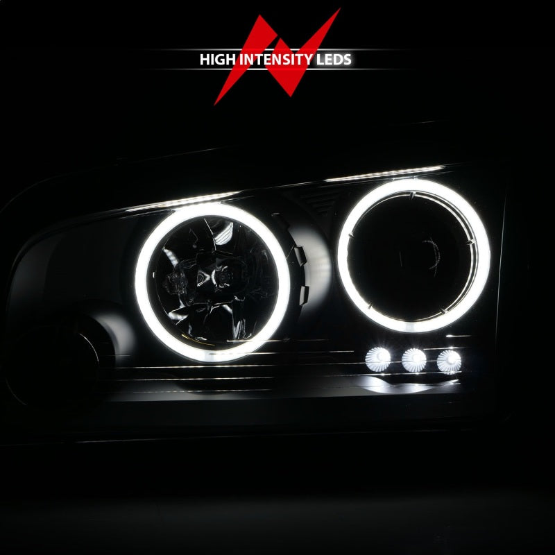 ANZO 2006-2010 Dodge Charger Proyector Faros delanteros con Halo Chrome (CCFL)