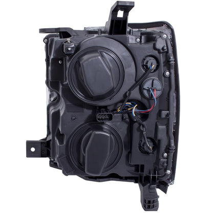 ANZO 2015-2016 Chevrolet Silverado Projetor Faróis c/ Plank Style Design Preto c/ Âmbar