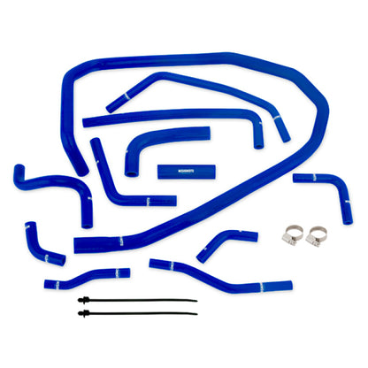 Mishimoto 2015 Subaru WRX Kit de mangueras auxiliares de refrigerante de radiador de silicona azul