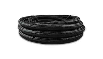Mangueira flexível trançada de nylon preto vibrante -8 AN com forro de PTFE (10 pés de comprimento)