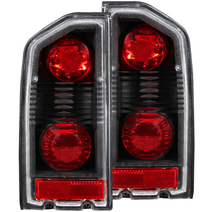 ANZO 1988-1998 Suzuki Vitara Lanternas traseiras pretas