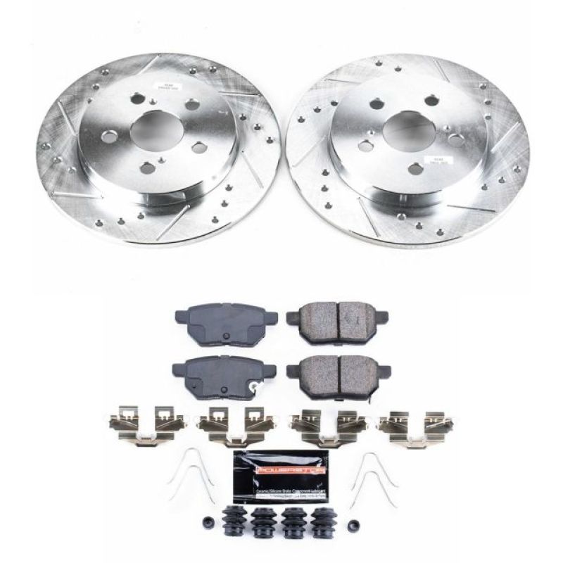 Kit de freio esportivo traseiro Power Stop 11-17 Lexus CT200h Z23 Evolution