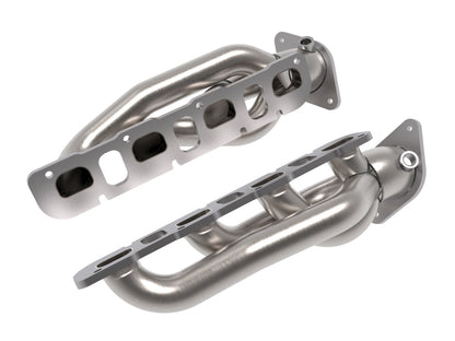 aFe Power Twisted Steel 304SS Shorty Header 2021 Ram 1500 TRX V8-6.2L (sin recubrimiento)