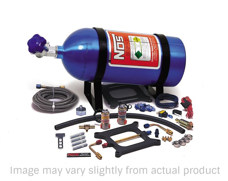 Sistema de Óxido Nitroso - NOS Super Powershot Wet Nitrous System Holley 4150 Square Bore e Edelbrock Carburadores (05101NOS)