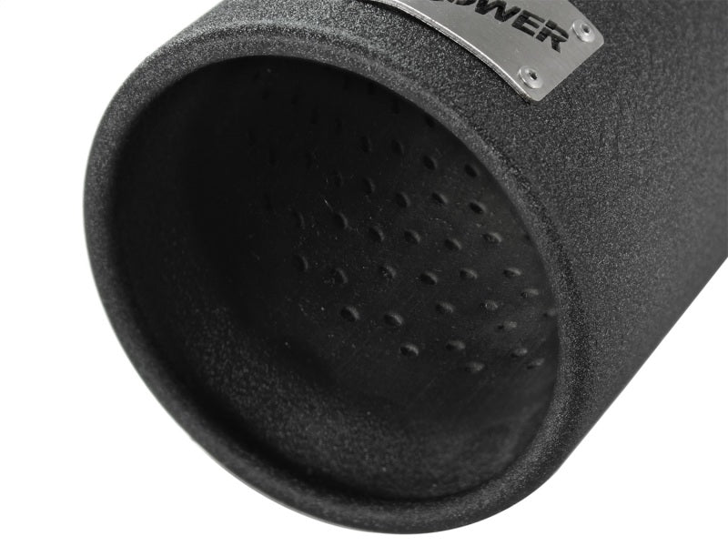 aFe MACHForce XP Puntas de escape SS-304 Punta ESC 3in x 4Out x 12L Bolt-On (negra)