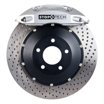 StopTech 08-13 BMW M3 (E90/E92/E93)/11-12 1M Coupe Rr BBK Silver ST-40 Caliper 355x32 Drilled Rotor