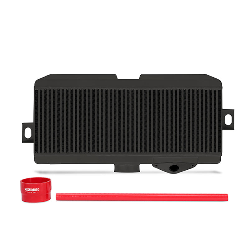 Mishimoto Subaru 08-15 WRX STi Kit de intercooler de montaje superior - Mangueras negras y rojas con recubrimiento de polvo