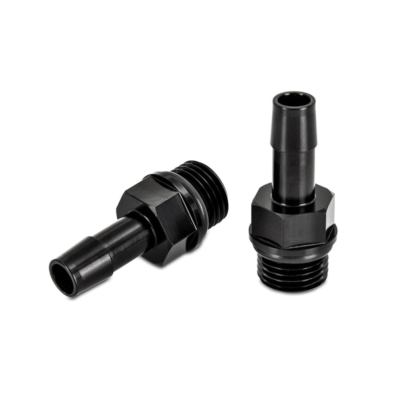 Mishimoto 2pcs M16x1.5 3/8in Aluminio Catch Can Fitting Negro