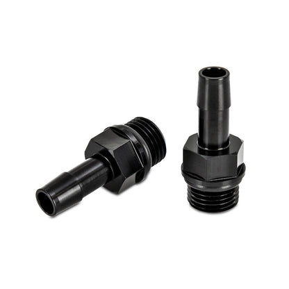 Mishimoto 2pcs M16x1.5 3/8in Aluminio Catch Can Fitting Negro