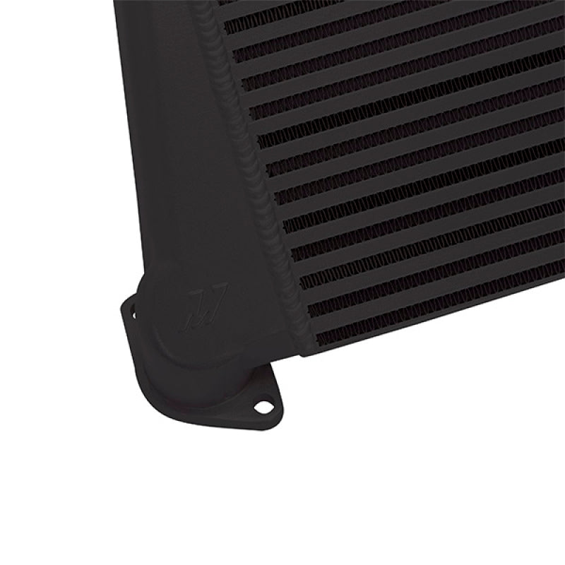 Mishimoto 08-14 Subaru WRX Kit de intercooler de montaje superior - Mangueras negras y negras con recubrimiento de polvo