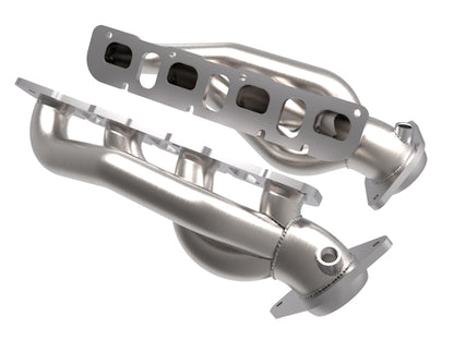 aFe Power Twisted Steel 304SS Shorty Header 2021 Ram 1500 TRX V8-6.2L (sin recubrimiento)