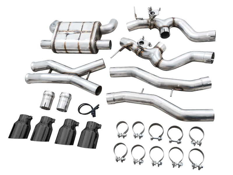 Escape AWE SwitchPath Catback para BMW G8X M3/M4 - Diamond Black Tips