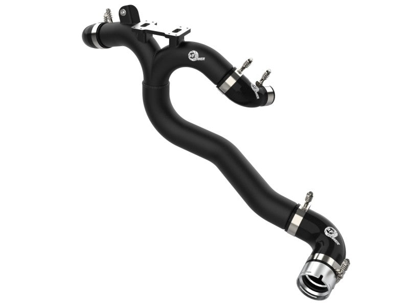 aFe Kia Stinger 18-22 V6-3.3L (tt) BladeRunner Tubo de carga caliente - Negro