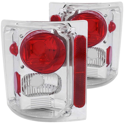ANZO 1973-1987 Chevrolet C 10 Lanternas traseiras cromadas