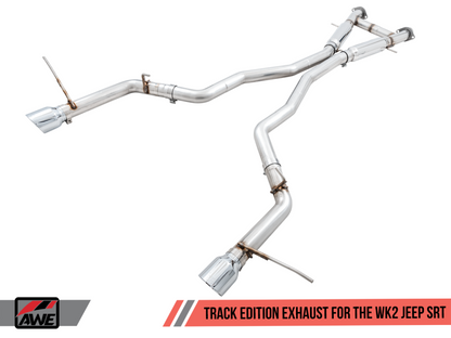 Escape AWE Tuning 2020 Jeep Grand Cherokee SRT Track Edition - Chrome Silver Tips