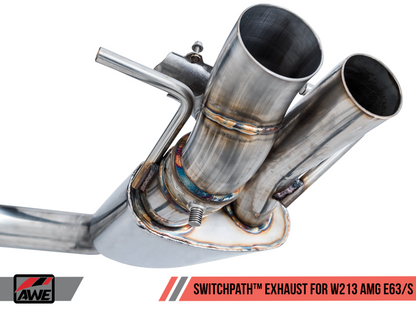 Sistema de escape AWE Tuning Mercedes-Benz W213 AMG E63/S Sedan/Wagon SwitchPath - para carros DPE