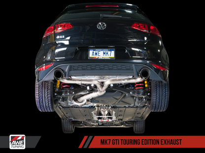 Escape AWE Tuning VW MK7 GTI Touring Edition - Ponteiras cromadas prateadas