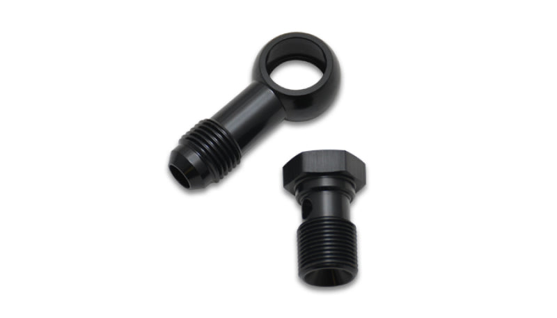 Vibrante Único -6AN 9/16-24 Conjunto Adaptador de Banjo Macho de Alumínio