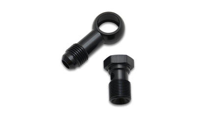 Vibrante Único -6AN 9/16-24 Conjunto Adaptador de Banjo Macho de Alumínio