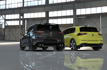 Rally Armor 22-25 VW MK8 Golf GTI/R Red UR Mud Flap w/White Logo