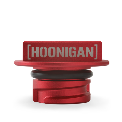 Mishimoto LS Engine Hoonigan Tapón de Llenado de Aceite - Rojo