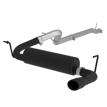 MBRP 12 Jeep Wrangler/ Rubicon 3.6L Cat Back Simples Saída Traseira Preto Escape Preto