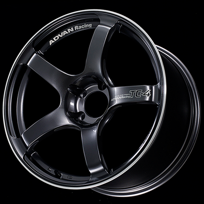 Advan TC4 18x8.5 +45 5x100 Racing Black GunMetallic and Ring Wheel