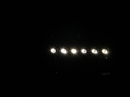ANZO 2000-2004 Ford Excursion Faróis de cristal preto com LED 1pc